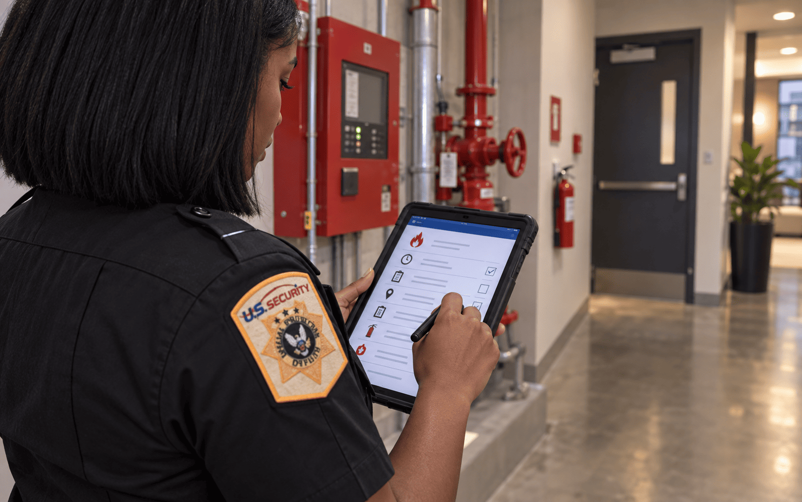 US Security fire watch documentation