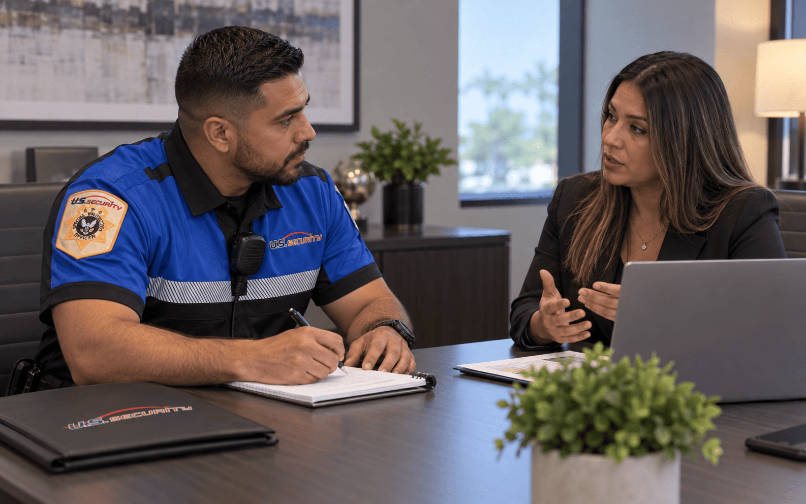 Professional investigator gathering information