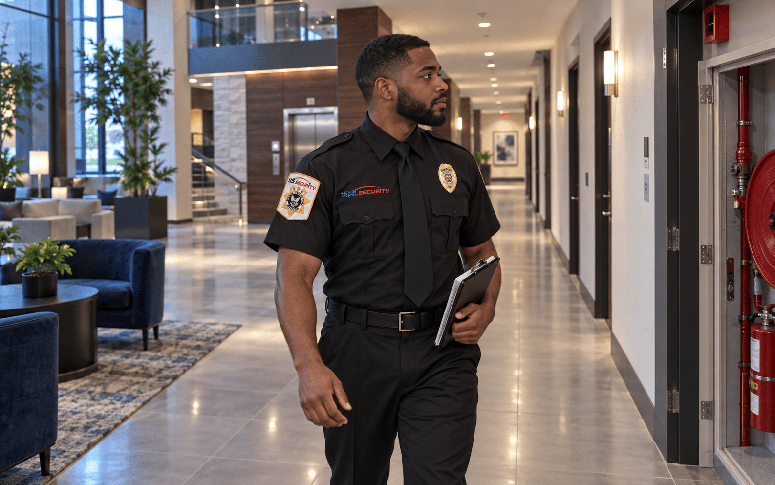 US Security conducting overnight fire watch